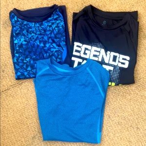 Three Champion shirts